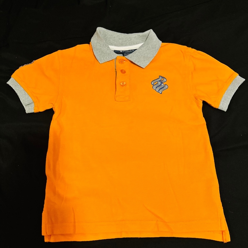 Rocwear Polo shirt Boys 4T Orange and Gray